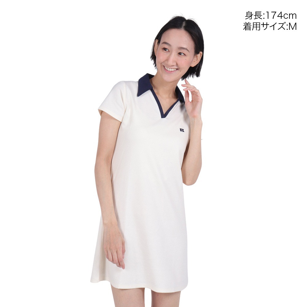 ラッセル（RUSSELL）（レディース）Vネックワンピース RBL24S1009 IVR