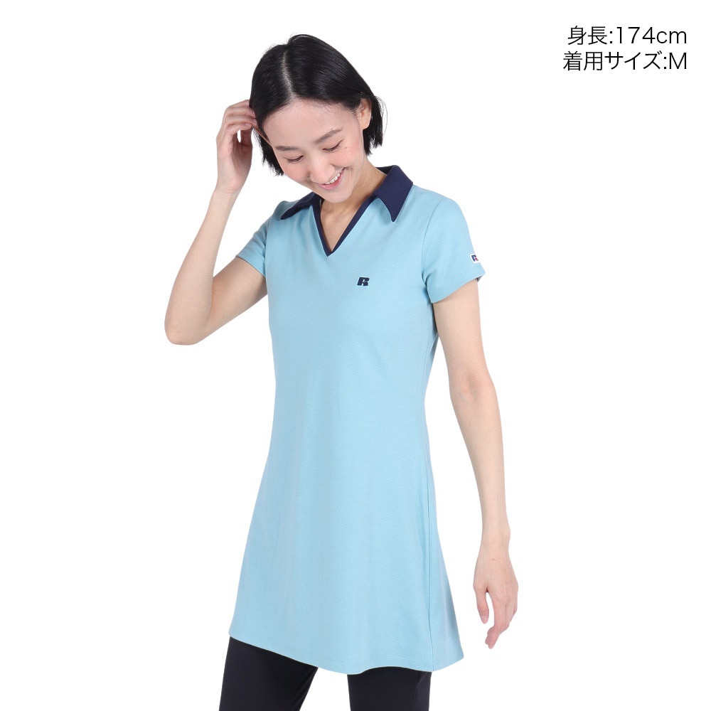 ラッセル（RUSSELL）（レディース）Vネックワンピース RBL24S1009 TQG
