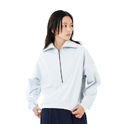 (レディース)OUTDOOR ライトスウェットハーフジッププルオーバー AWT45742IB