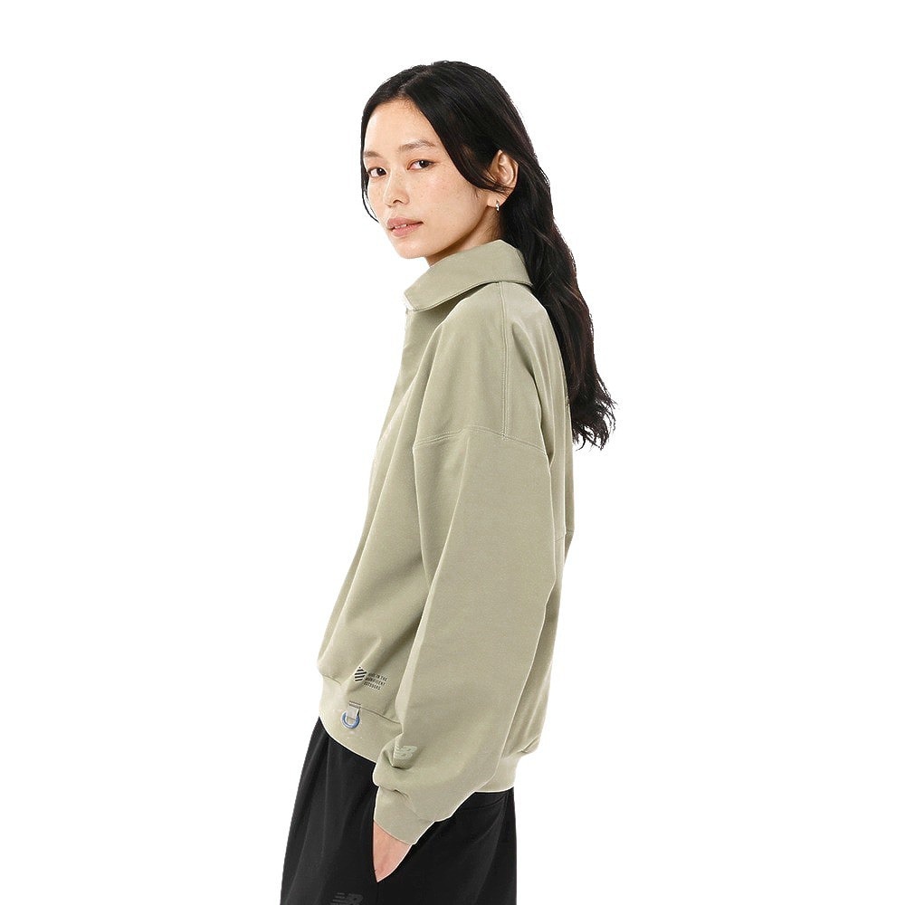 ニューバランス（new balance）（レディース）OUTDOOR ライトスウェットハーフジッププルオーバー AWT45742OVN