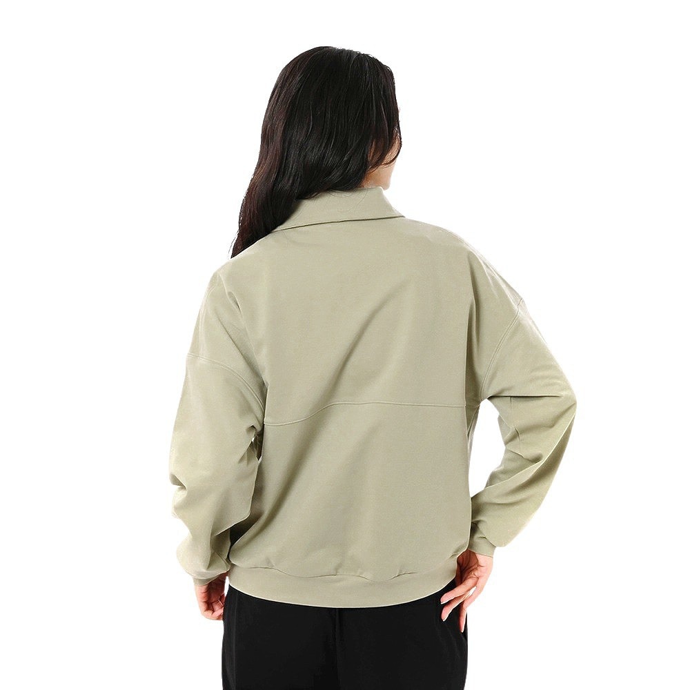 ニューバランス（new balance）（レディース）OUTDOOR ライトスウェットハーフジッププルオーバー AWT45742OVN