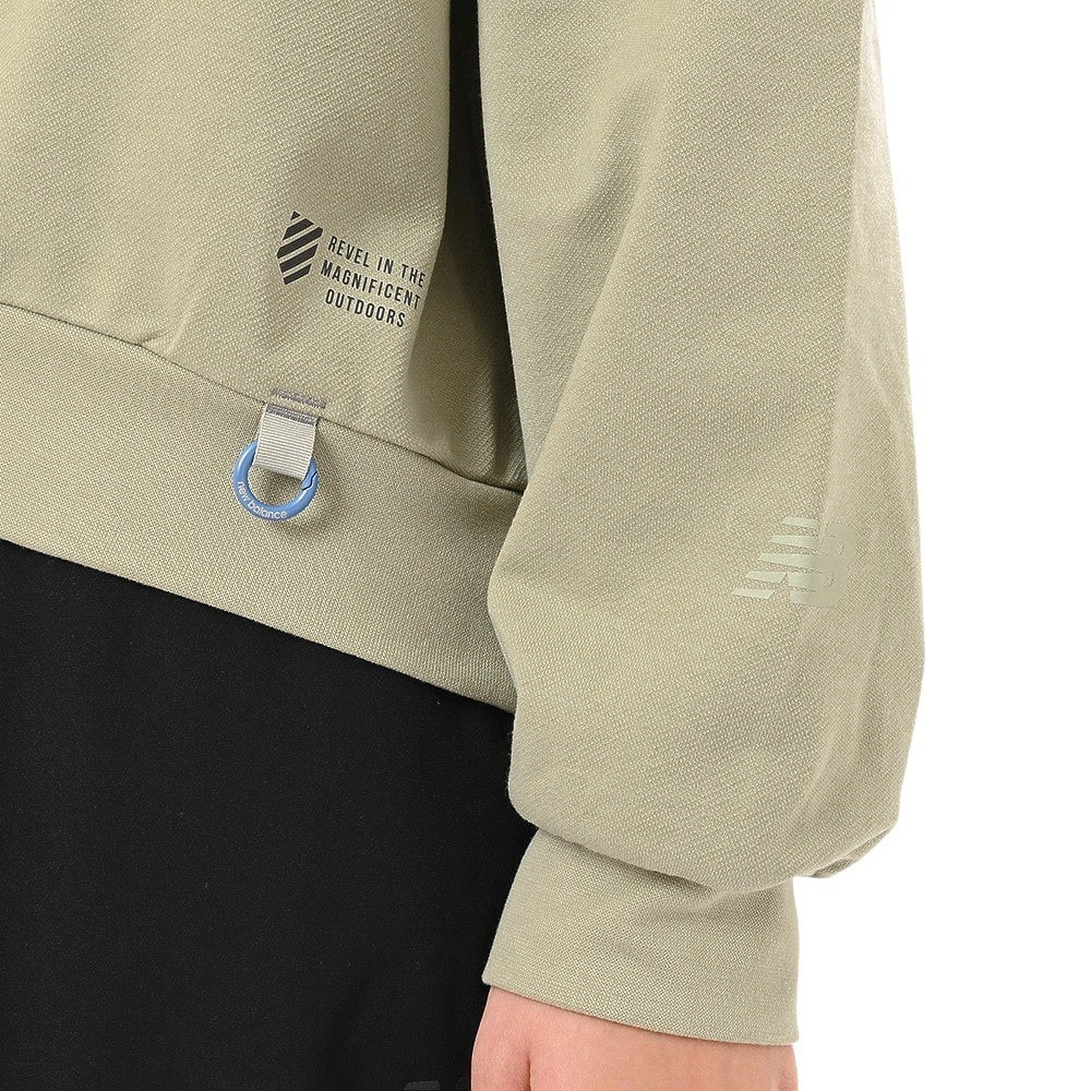 ニューバランス（new balance）（レディース）OUTDOOR ライトスウェットハーフジッププルオーバー AWT45742OVN