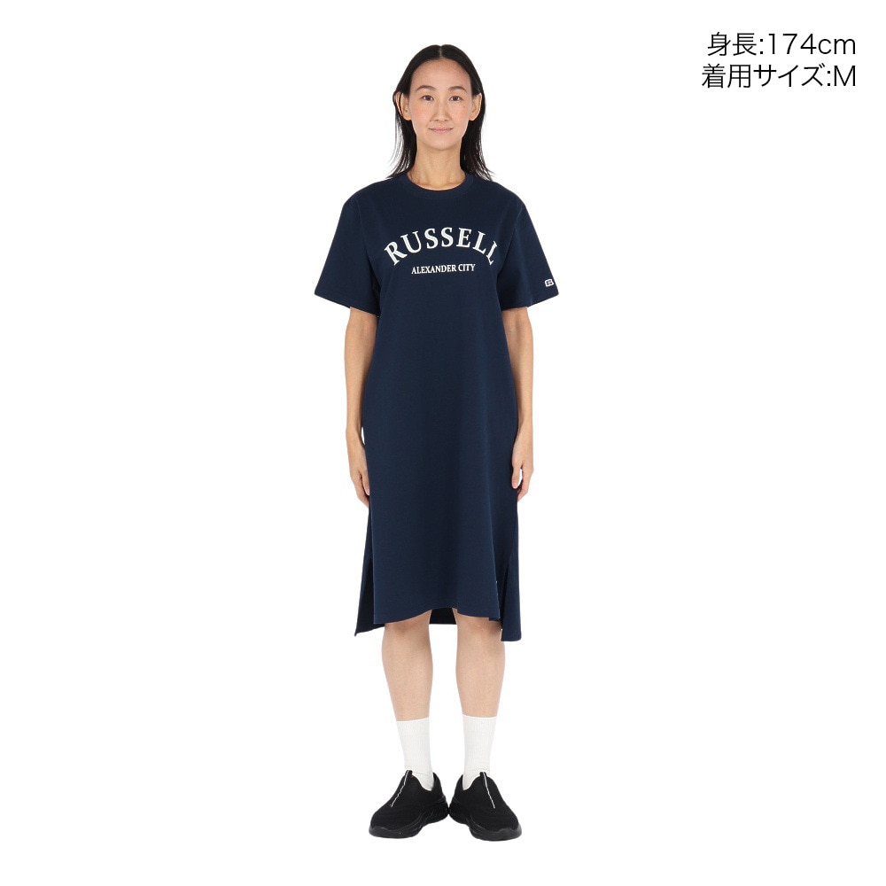 ラッセル（RUSSELL）（レディース）半袖 ワンピース RBL25S1007 NVY