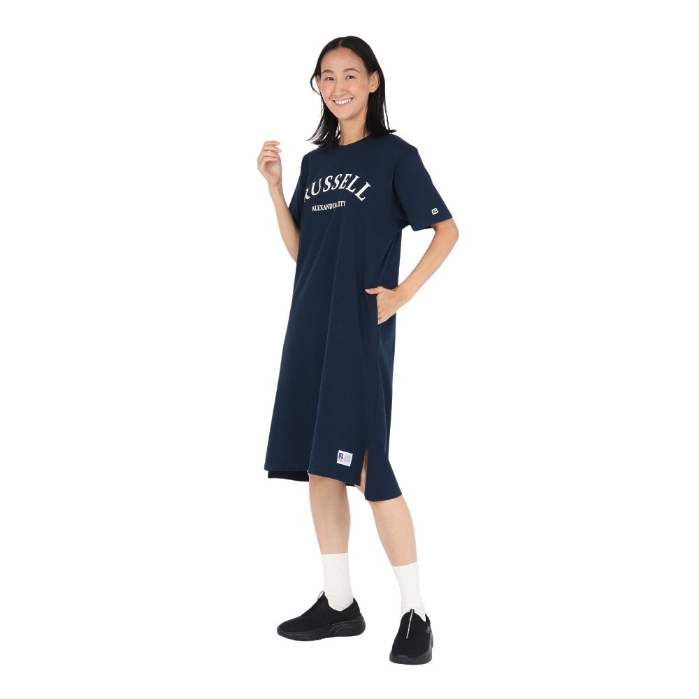 ラッセル（RUSSELL）（レディース）半袖 ワンピース RBL25S1007 NVY