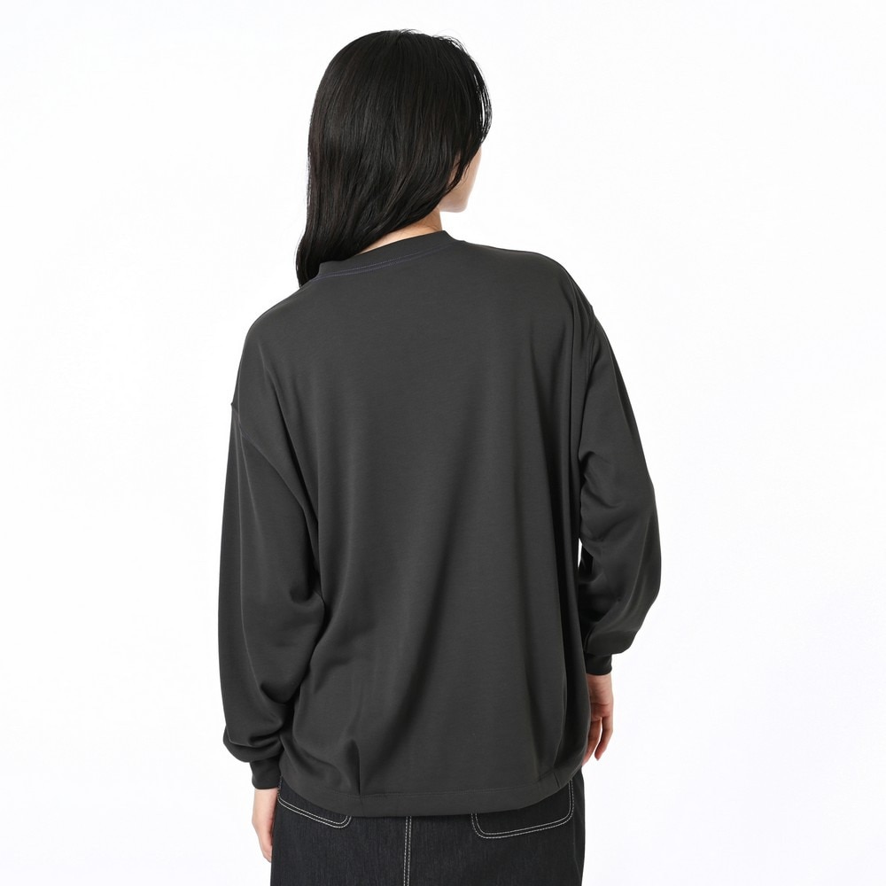 ニューバランス（new balance）（メンズ、レディース）ODロングスリーブTシャツ AWT55654BLK
