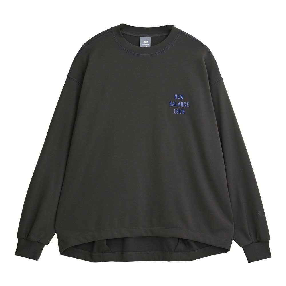 ニューバランス（new balance）（メンズ、レディース）ODロングスリーブTシャツ AWT55654BLK
