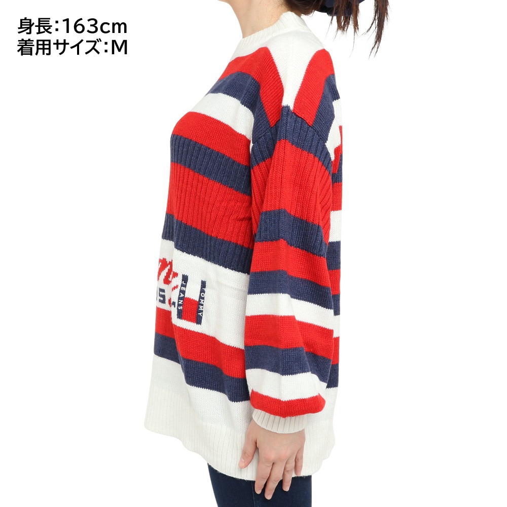 トミー ジーンズ（TOMMY JEANS）（レディース）タイムレス フラッグボーダーセーター DW14962-YBH