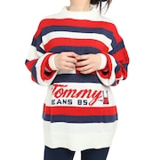 トミー ジーンズ（TOMMY JEANS）（レディース）タイムレス フラッグボーダーセーター DW14962-YBH