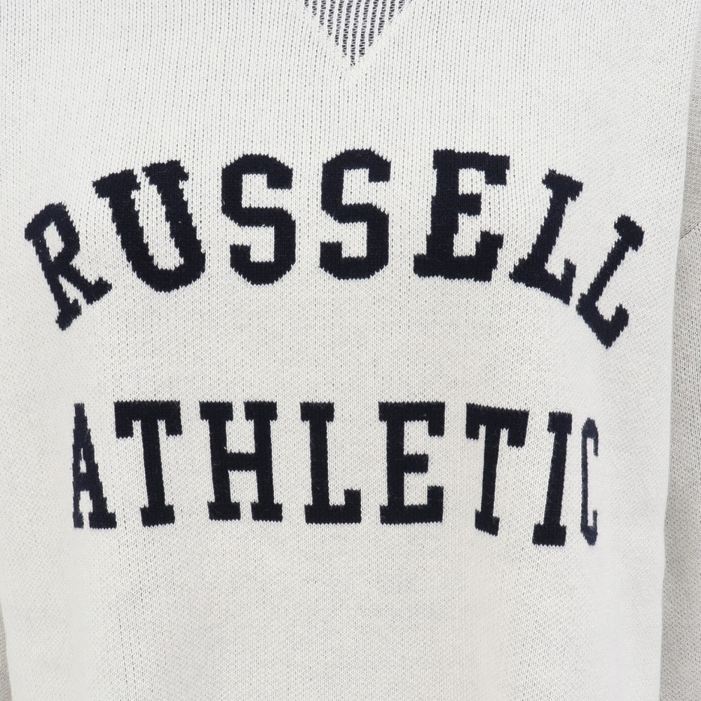 ラッセル（RUSSELL）（レディース）カレッジロゴ ニット RBL25F0004 IVR