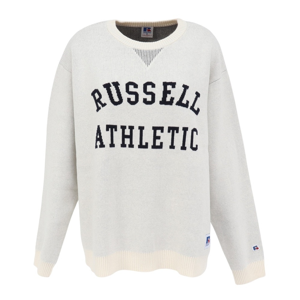 ラッセル（RUSSELL）（レディース）カレッジロゴ ニット RBL25F0004 IVR