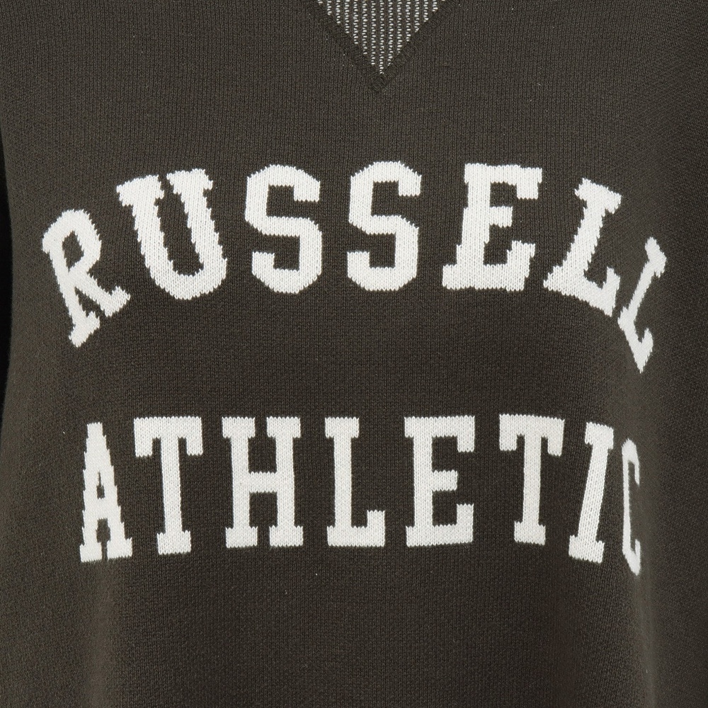 ラッセル（RUSSELL）（レディース）カレッジロゴ ニット RBL25F0004 KHK