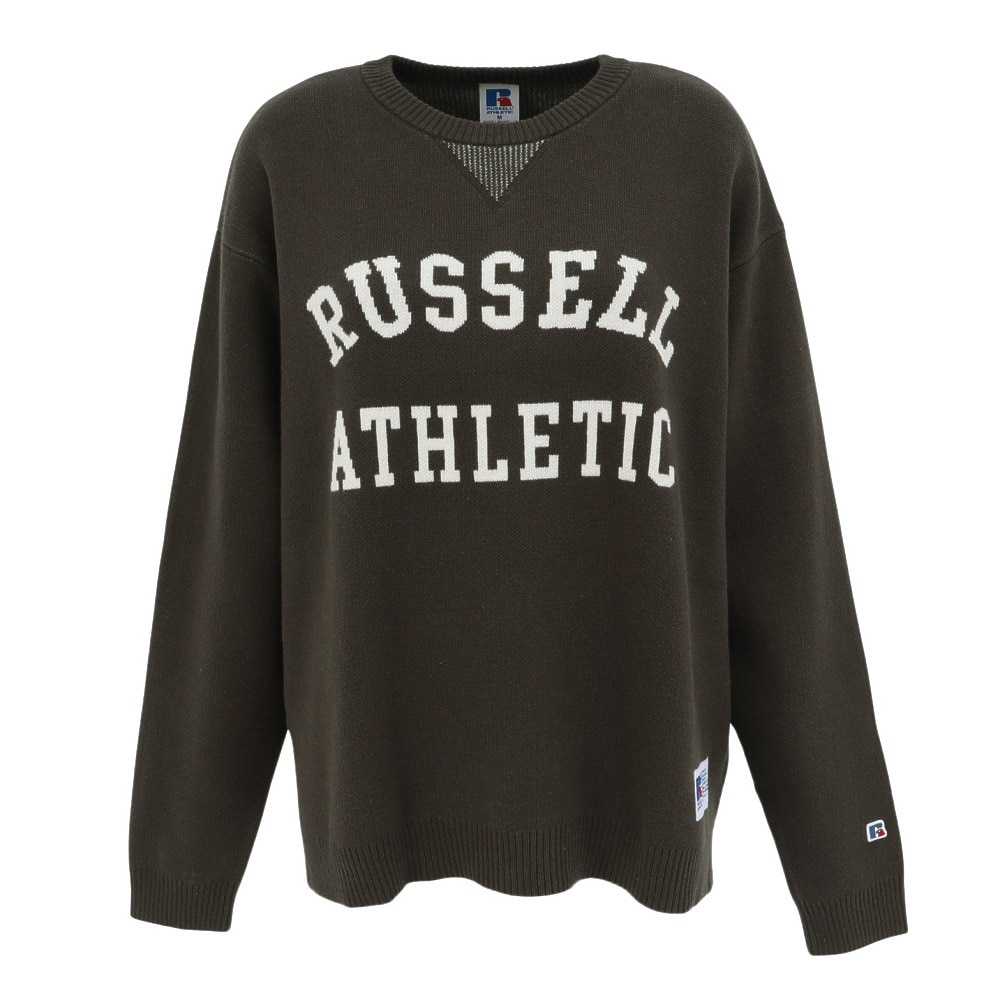 ラッセル（RUSSELL）（レディース）カレッジロゴ ニット RBL25F0004 KHK