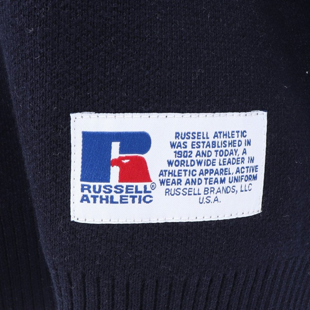 ラッセル（RUSSELL）（レディース）カレッジロゴ ニット RBL25F0004 NVY