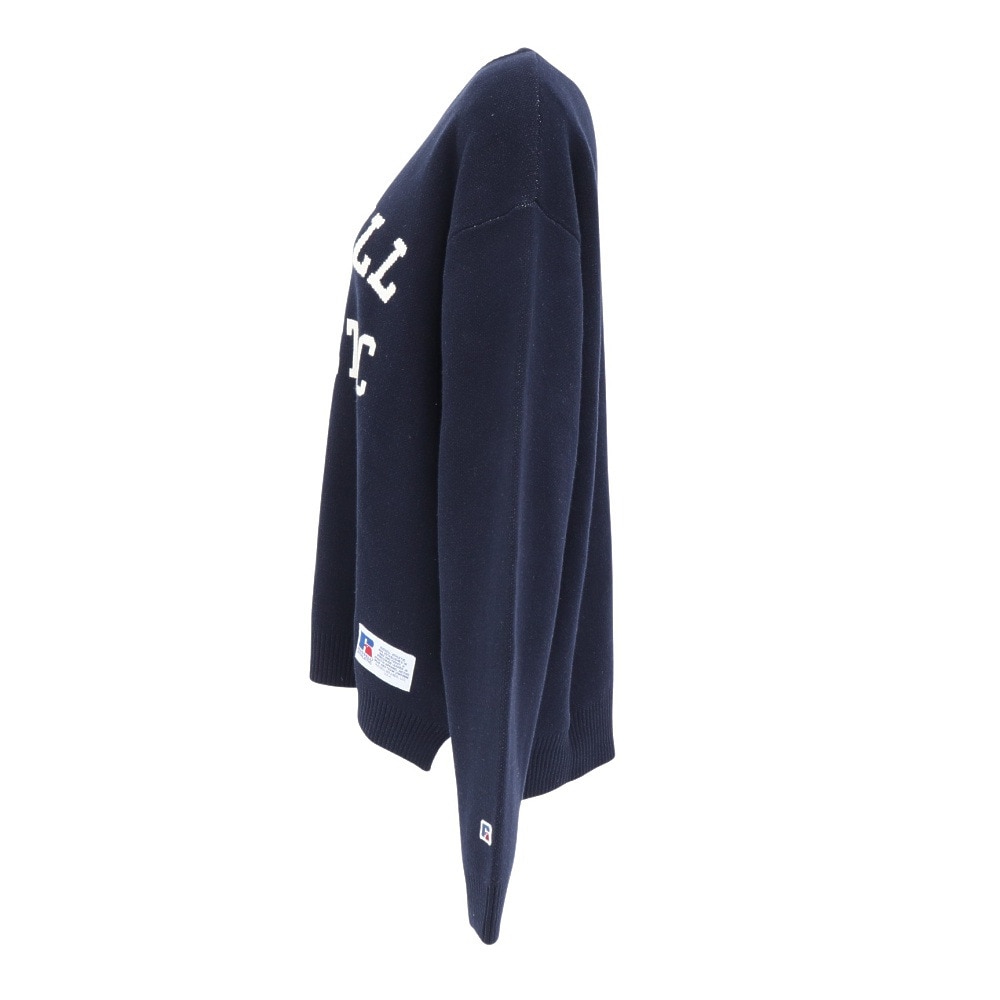 ラッセル（RUSSELL）（レディース）カレッジロゴ ニット RBL25F0004 NVY