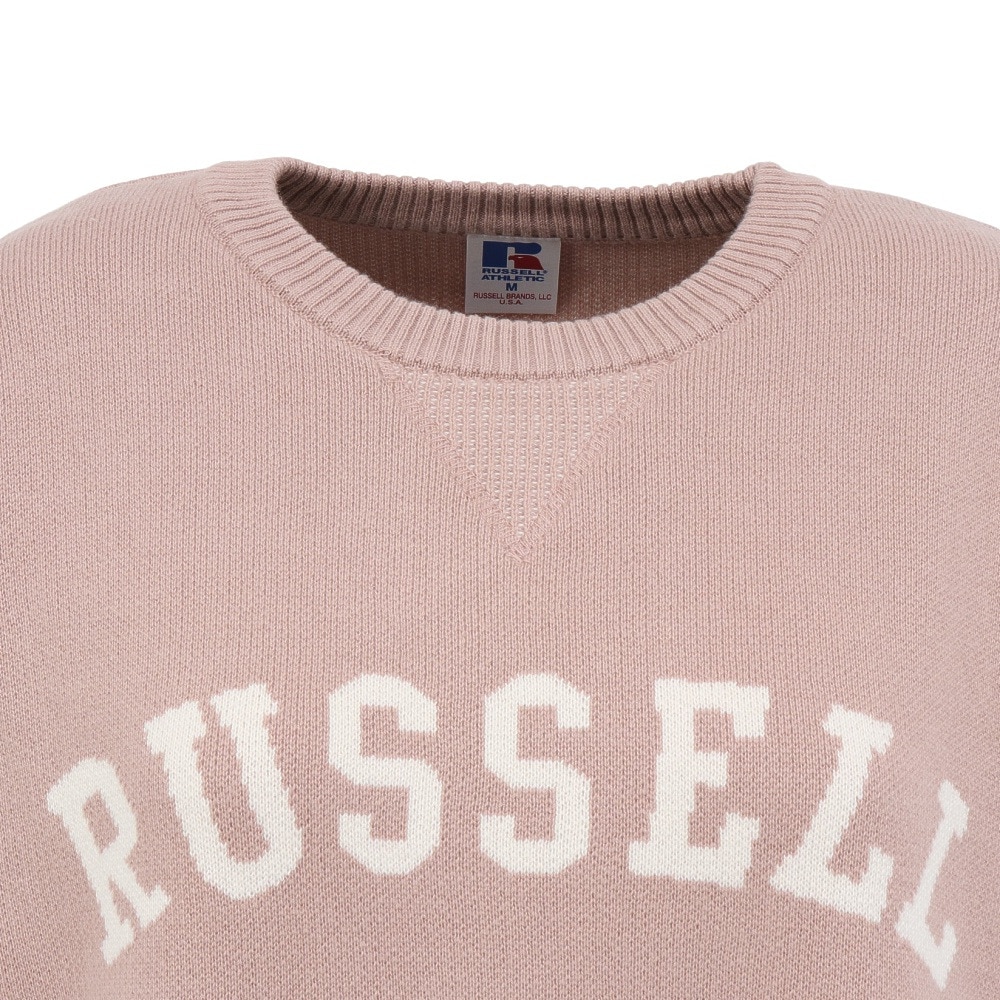 ラッセル（RUSSELL）（レディース）カレッジロゴ ニット RBL25F0004 PNK
