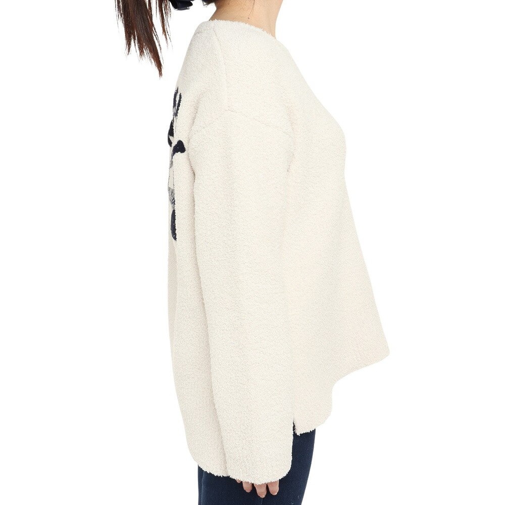 Hula Lani（レディース）モコモコ Vネックニット 224HU2KN023 WHT F