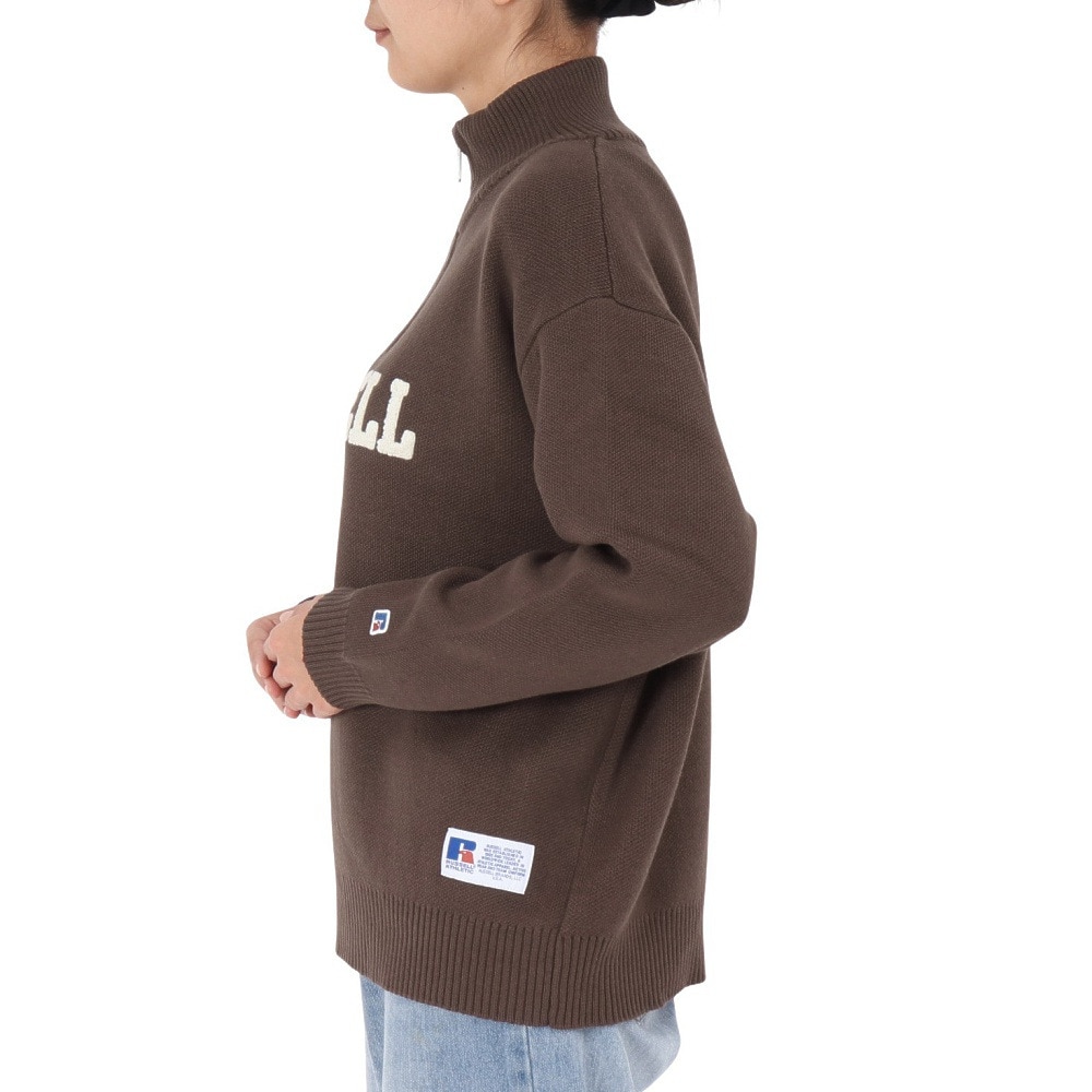 ラッセル（RUSSELL）（レディース）カレッジ ロゴ ニットセーター RBL24F1006 BRN