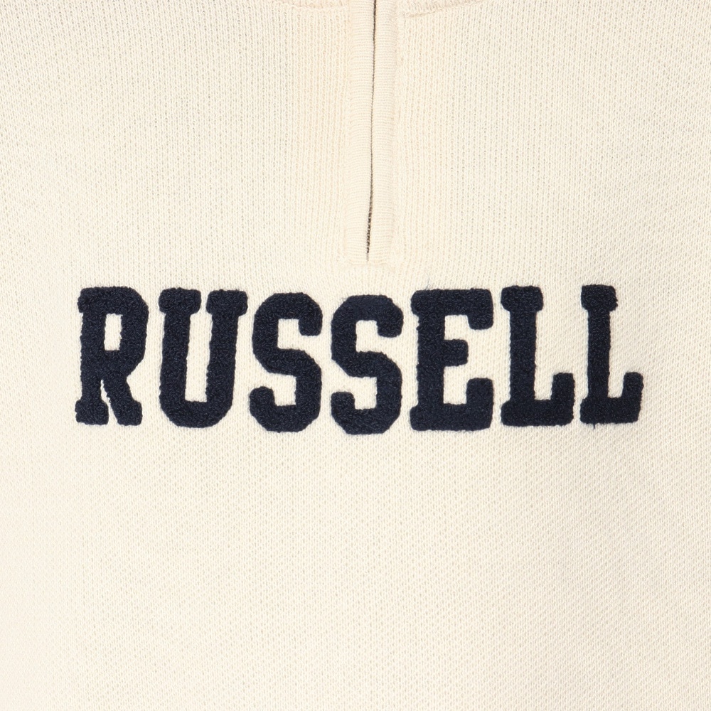 ラッセル（RUSSELL）（レディース）カレッジ ロゴ ニットセーター RBL24F1006 IVR