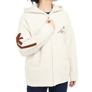 フララニ（Hula Lani）（レディース）モコモコジップパーカー 214HU2KN010WHT