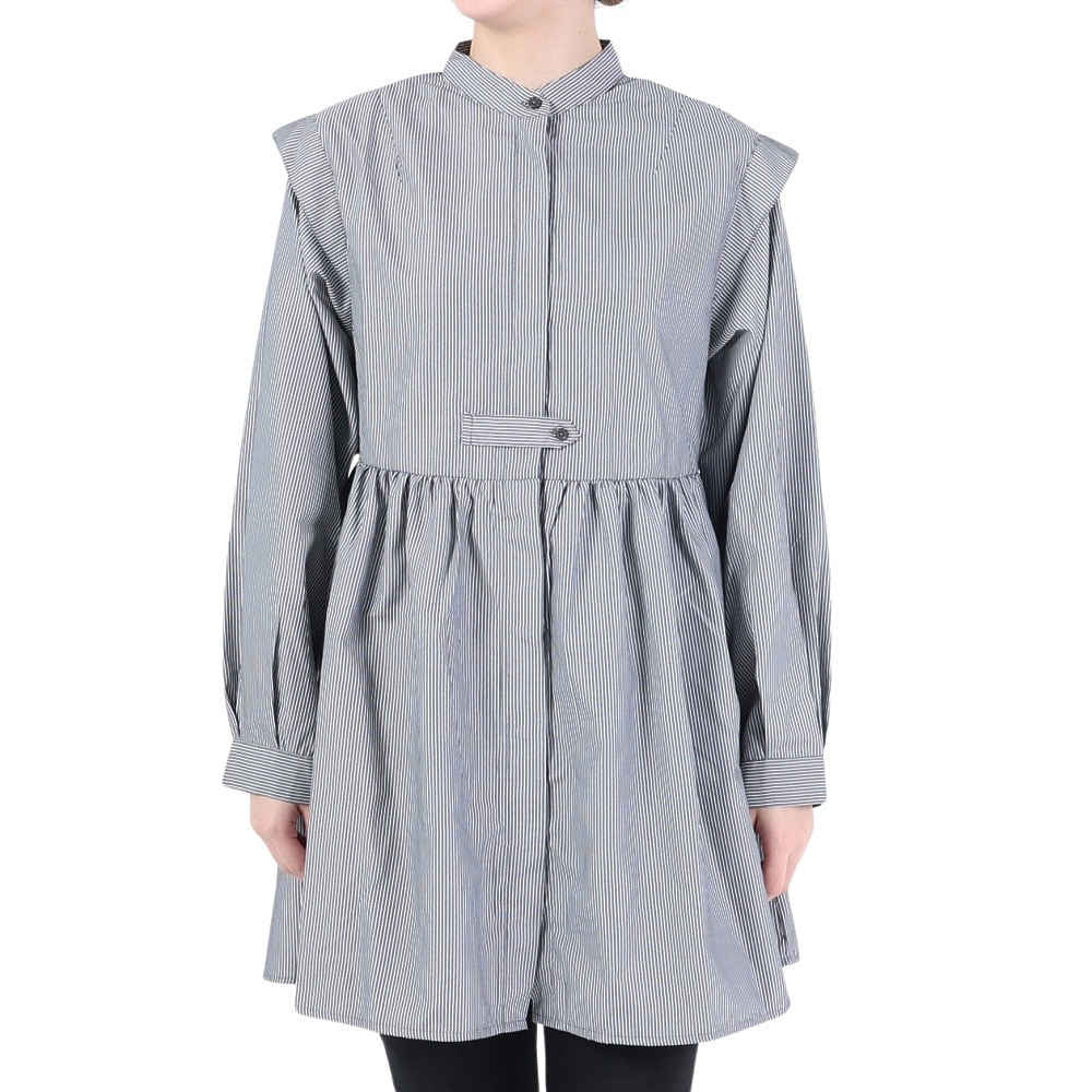 その他ブランド（OTHER BRAND）（レディース）バンドカラーシャツジャケット 31800602-BLKOFF