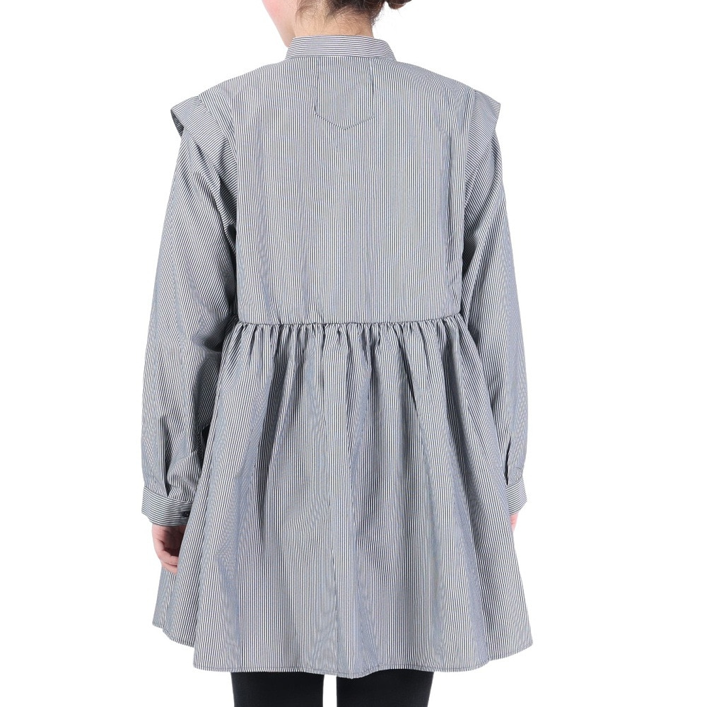 その他ブランド（OTHER BRAND）（レディース）バンドカラーシャツジャケット 31800602-BLKOFF