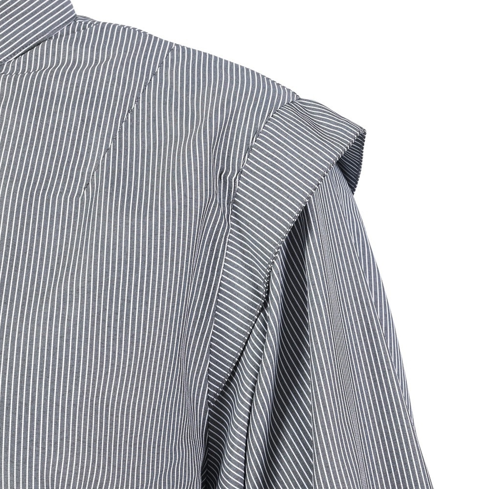 その他ブランド（OTHER BRAND）（レディース）バンドカラーシャツジャケット 31800602-BLKOFF