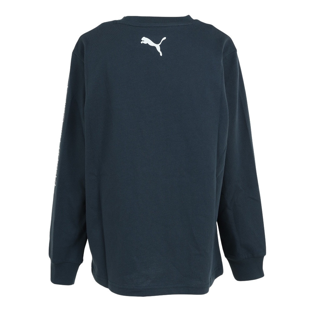 プーマ（PUMA）（キッズ）ジュニア SUPER PUMA 長袖Tシャツ 674809 16 NVY