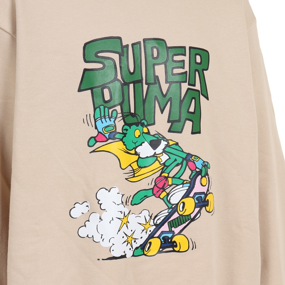 プーマ（PUMA）（キッズ）ジュニア SUPER PUMA クルースウェット 674811 88 BEG