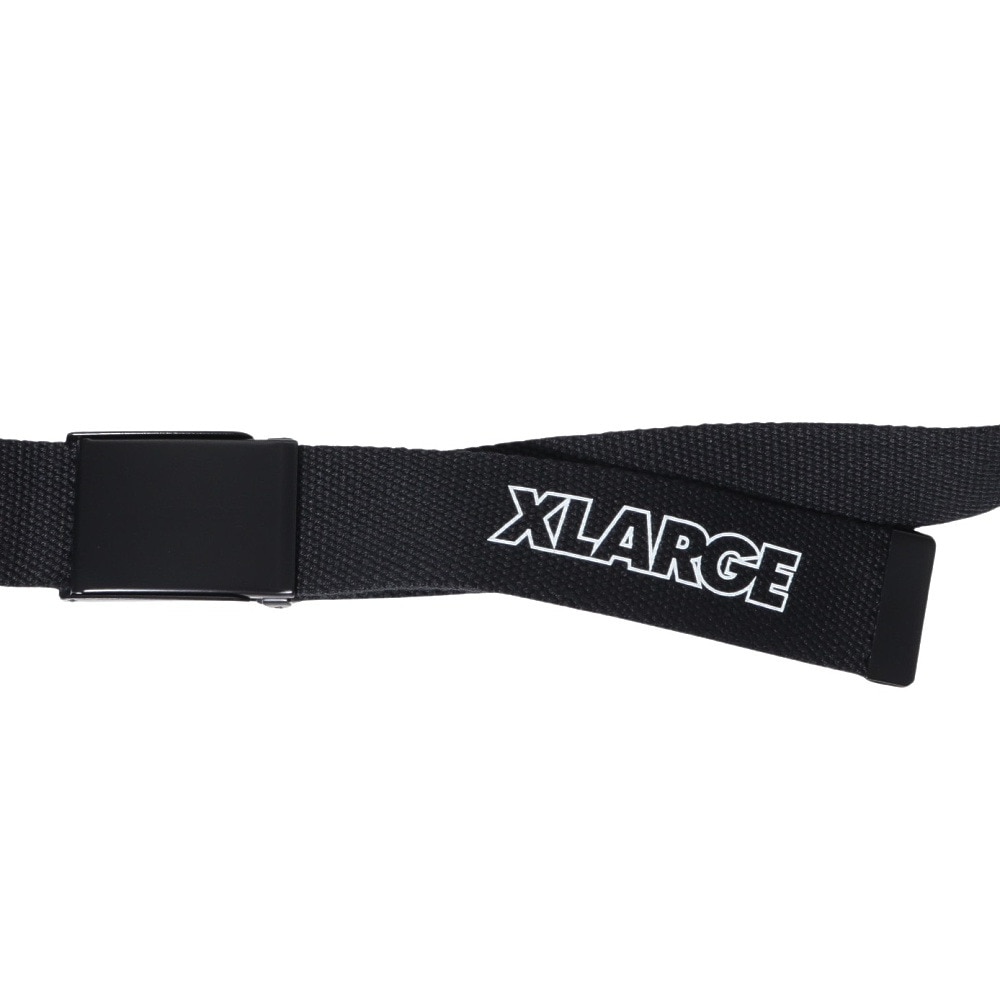 エクストララージ（XLARGE）（メンズ）スタンダードロゴ EZ LOC ベルト 101234054002-BLACK