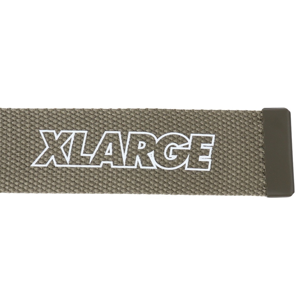 エクストララージ（XLARGE）（メンズ）スタンダードロゴ EZ LOC ベルト 101234054002-OLIVE