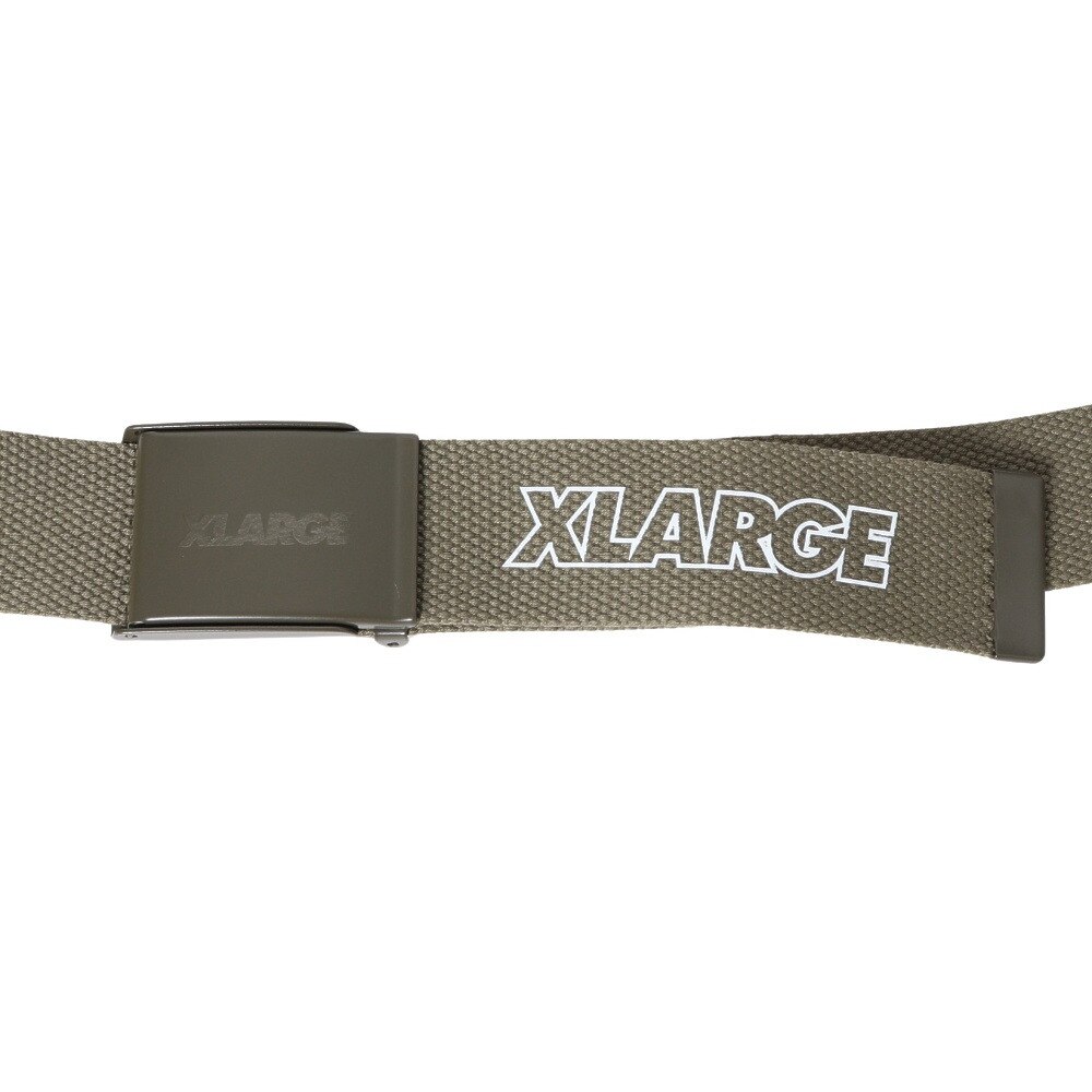 エクストララージ（XLARGE）（メンズ）スタンダードロゴ EZ LOC ベルト 101234054002-OLIVE