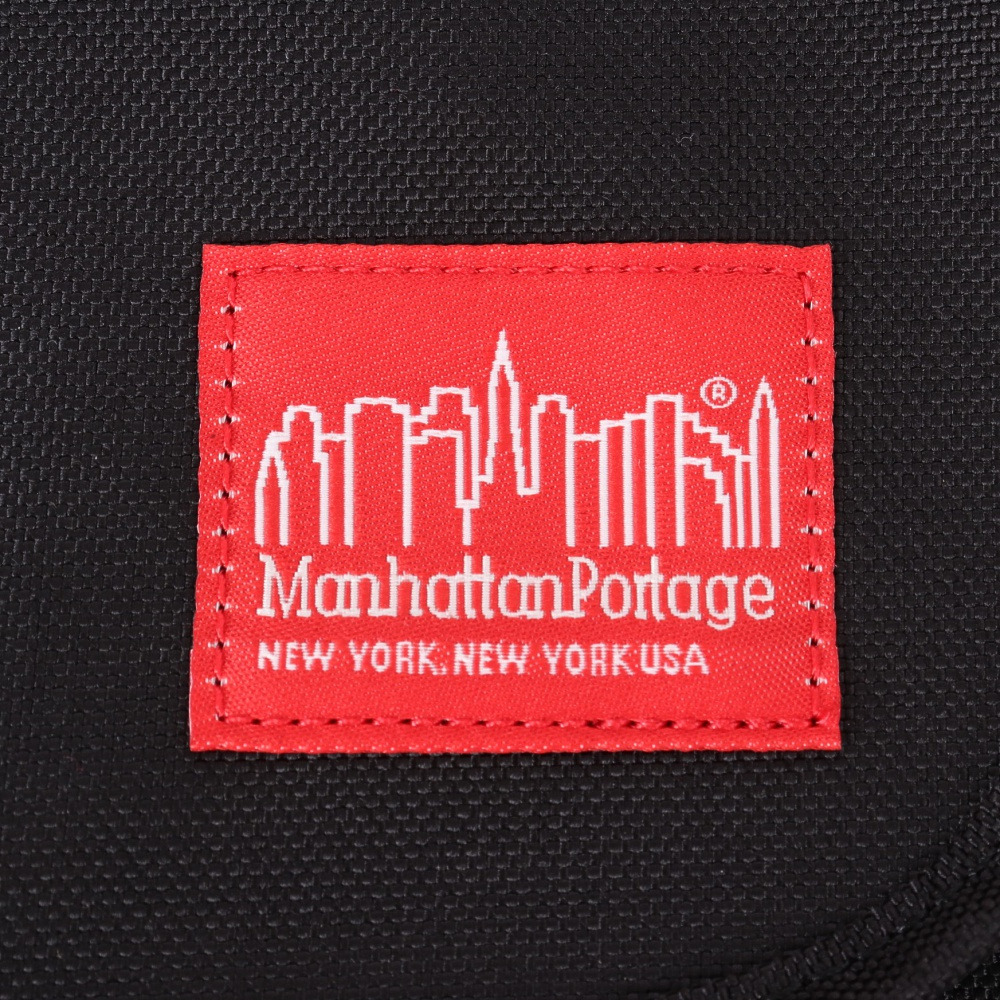 マンハッタンポーテージ（ManhattanPortage）（メンズ、レディース、キッズ）ナイロン メッセンジャーバッグ フラップ ジッパーポケット MP1603FZP BLACK
