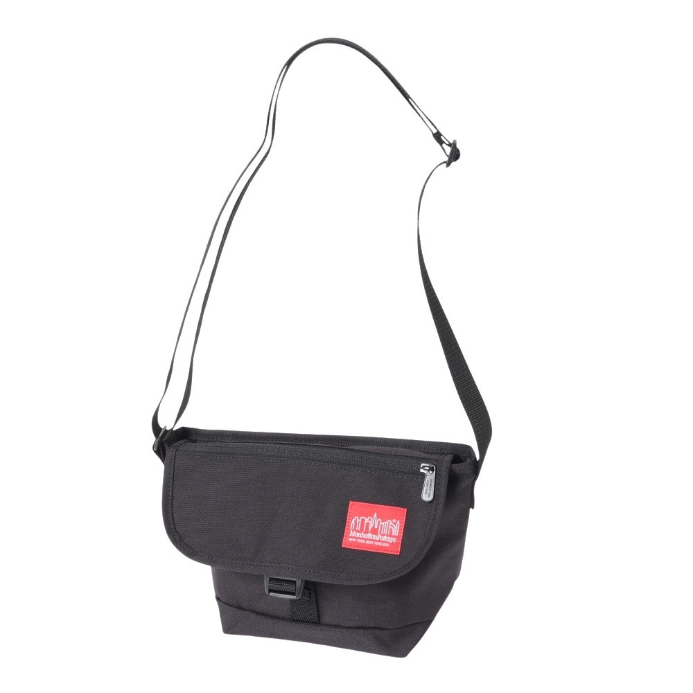 マンハッタンポーテージ（ManhattanPortage）（メンズ、レディース、キッズ）ナイロン メッセンジャーバッグ フラップ ジッパーポケット MP1603FZP BLACK