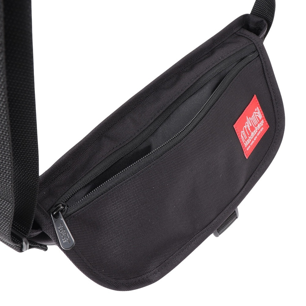 マンハッタンポーテージ（ManhattanPortage）（メンズ、レディース、キッズ）ナイロン メッセンジャーバッグ フラップ ジッパーポケット MP1603FZP BLACK