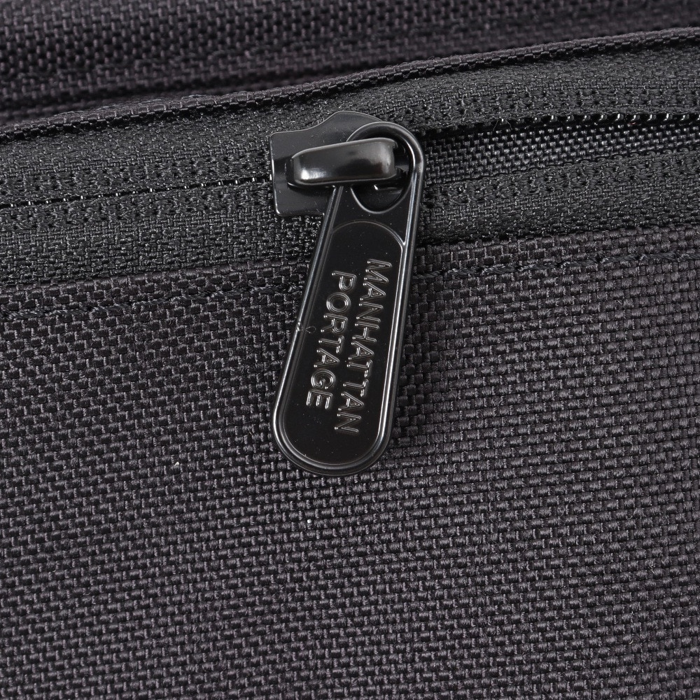 マンハッタンポーテージ（ManhattanPortage）（メンズ、レディース、キッズ）ナイロン メッセンジャーバッグ フラップ ジッパーポケット MP1603FZP BLACK