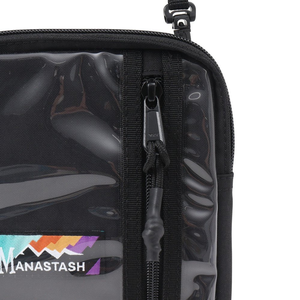 マナスタッシュ（MANASTASH）（メンズ）クリアショルダーバッグ 792-3976007 BLACK