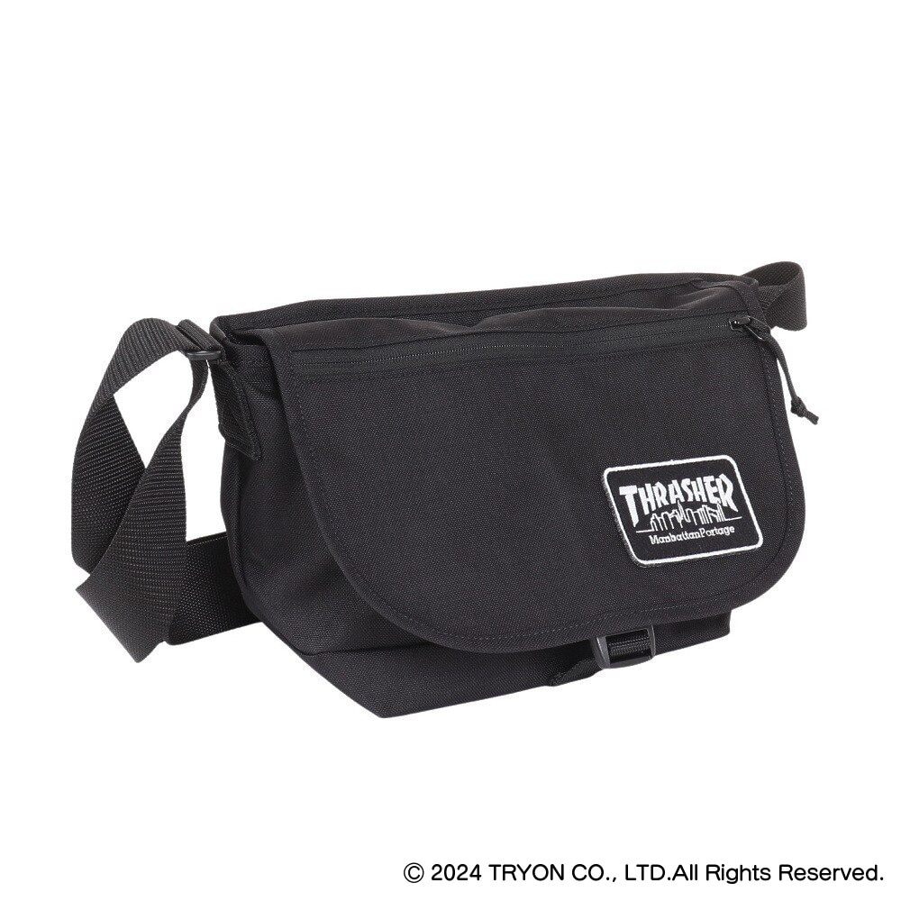 マンハッタンポーテージ（ManhattanPortage）（メンズ、レディース）ナイロン メッセンジャーバッグ Embroidered Patch THRASHER MP1605JRFZP-EPTHRASHER