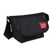 (メンズ)ナイロン メッセンジャーバッグ JR フラップ ジッパーポケット MP1605JRFZP BLACK