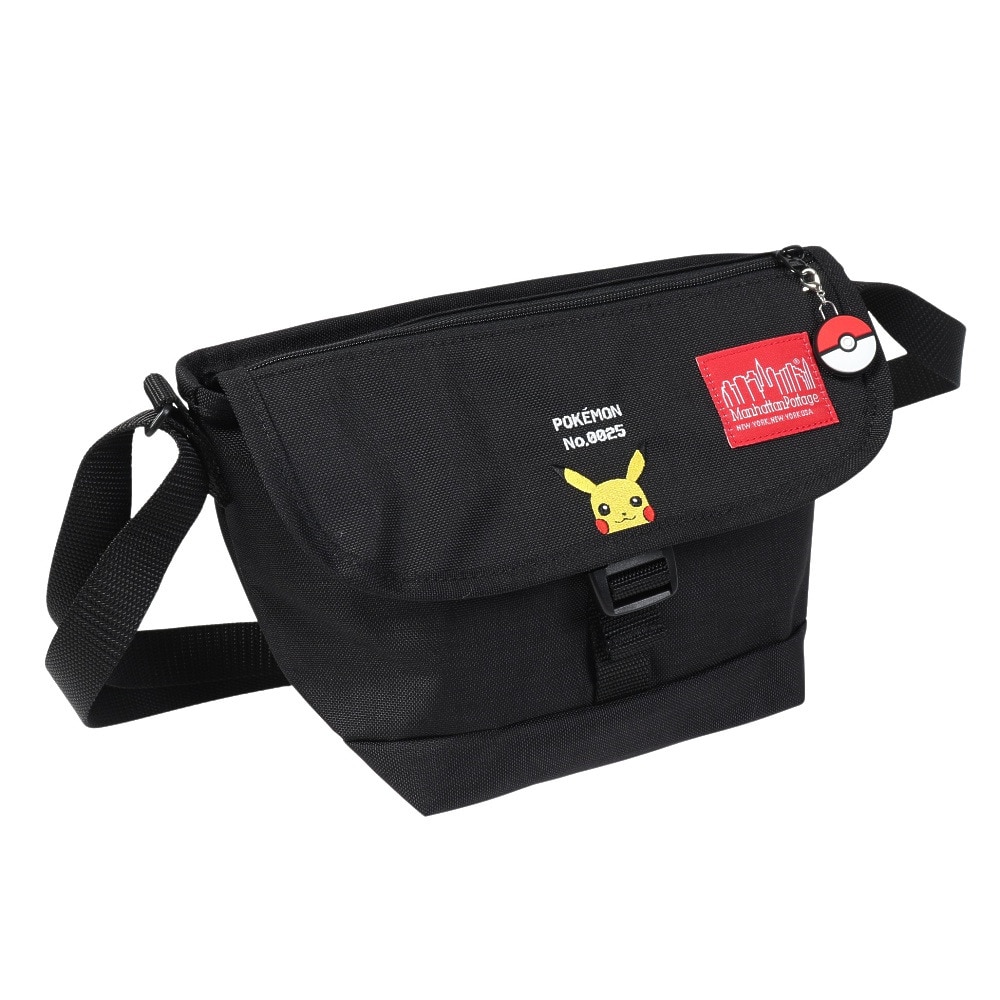 マンハッタンポーテージ（ManhattanPortage）（メンズ、レディース、キッズ）ナイロン メッセンジャーバッグ フラップ ジッパー ポケモン ピカチュウ MP1603FZPPIKACHU