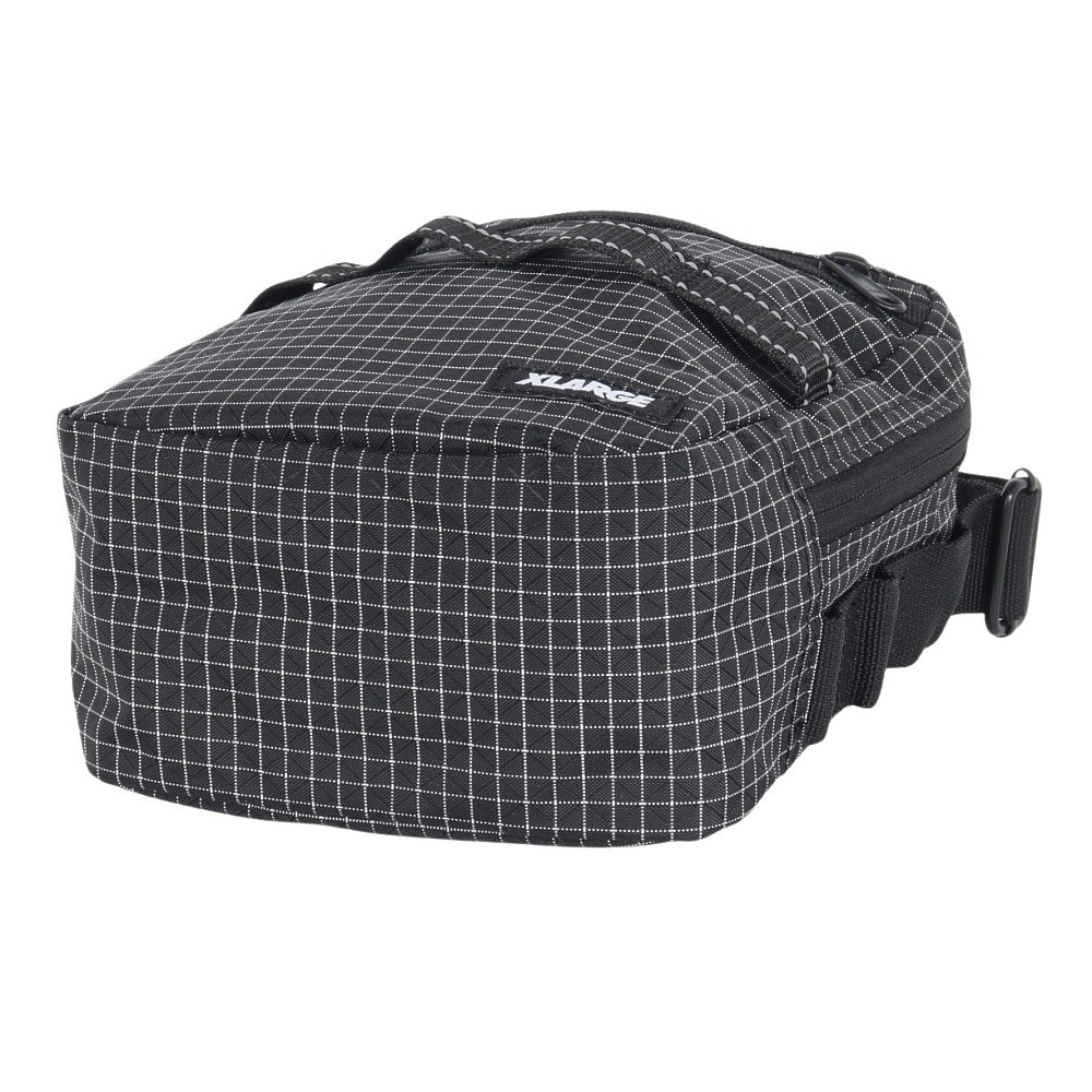 エクストララージ（XLARGE）（メンズ、レディース）リップストップ スクエア ショルダーバッグ 101251053001-BLACK