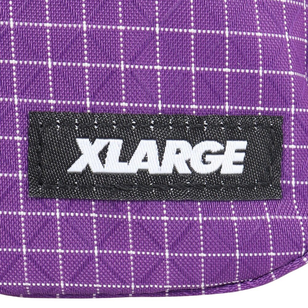 エクストララージ（XLARGE）（メンズ、レディース）リップストップ スクエア ショルダーバッグ 101251053001-PURPLE