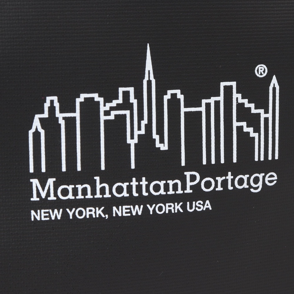 マンハッタンポーテージ（ManhattanPortage）（メンズ、レディース）ロゴ プリント Cherry Hill トートバッグ MP1307ZP BLACK