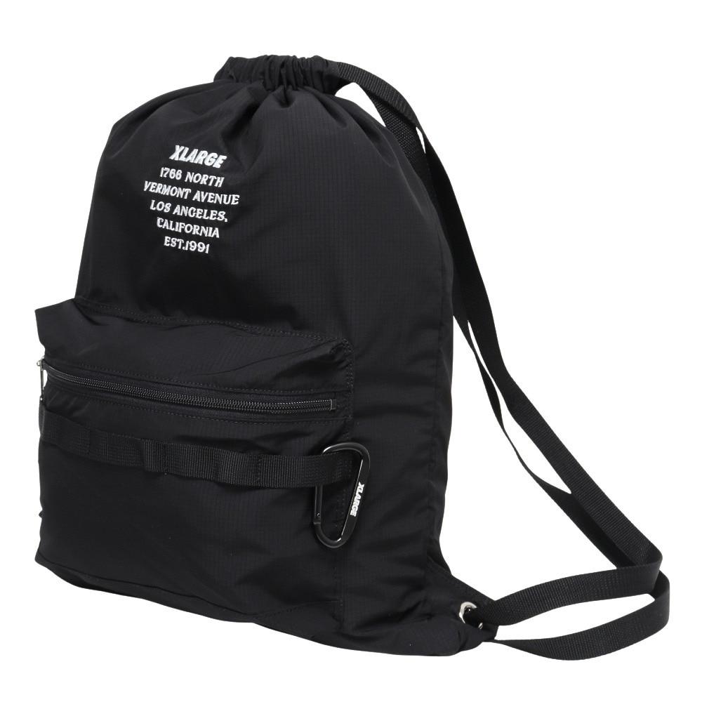 エクストララージ（XLARGE）（メンズ、レディース）RIPSTOP KNAPSACK バックパック 101253053004-BLACK