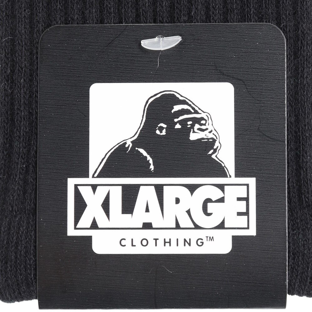 エクストララージ（XLARGE）（メンズ）靴下 カレッジロゴソックス 101231054009-BLACK