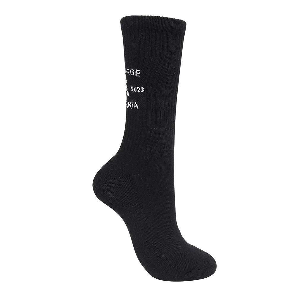 エクストララージ（XLARGE）（メンズ）靴下 カレッジロゴソックス 101231054009-BLACK