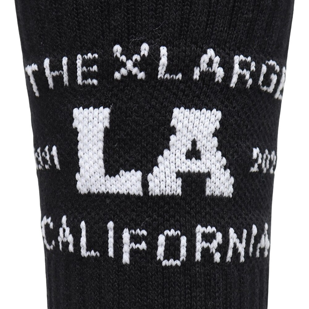 エクストララージ（XLARGE）（メンズ）靴下 カレッジロゴソックス 101231054009-BLACK