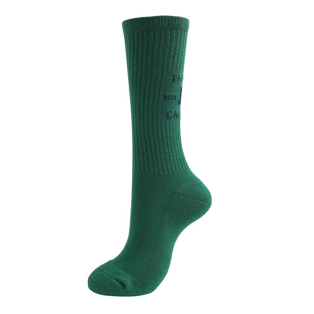 エクストララージ（XLARGE）（メンズ）靴下 カレッジロゴソックス 101231054009-GREEN