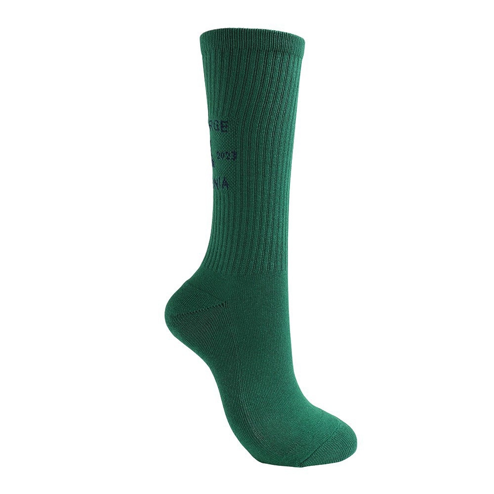 エクストララージ（XLARGE）（メンズ）靴下 カレッジロゴソックス 101231054009-GREEN