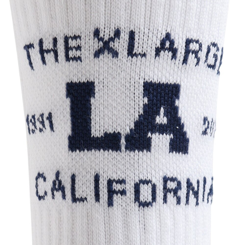 エクストララージ（XLARGE）（メンズ）靴下カレッジロゴソックス 101231054009-WHITE