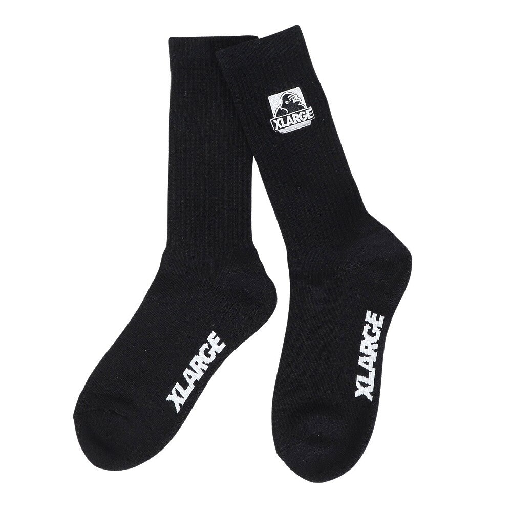 エクストララージ（XLARGE）（メンズ）OG EMBROIDERY ソックス 101241054005-BLACK